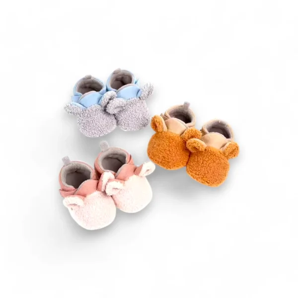 "Thermal Anti-Slip Baby Walking Shoes – Hook & Loop Winter Booties (12-18 Month)