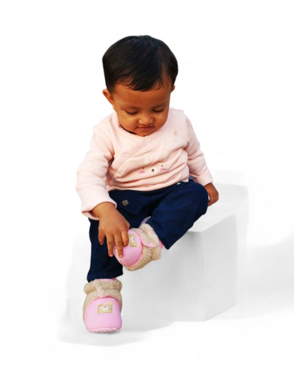 "Thermal Baby Booties – Anti-Slip Flannel Shoes with Cartoon Design (12-18Month)" - Image 3